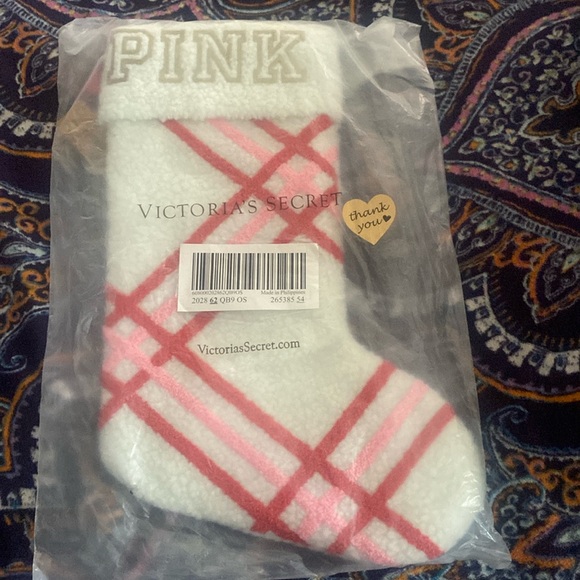Victoria's Secret PINK Holiday Stocking (Stripe) - Picture 3 of 4